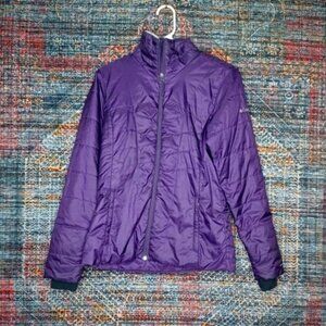 Columbia womens solid eggplant Omni Heat jacket S
